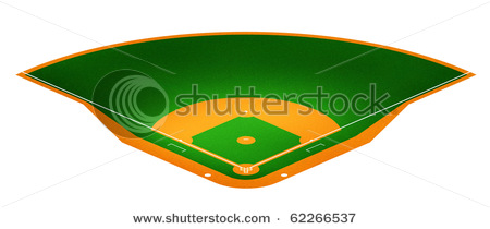 450x210 Clip Art Picture Of A Baseball Field In This Stock Photo