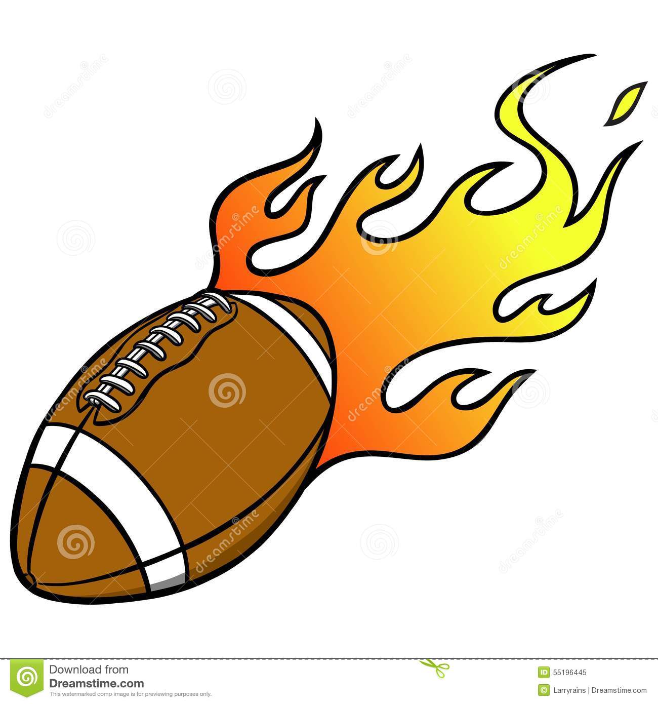 1300x1390 Clip Art Flaming Football Clip Art