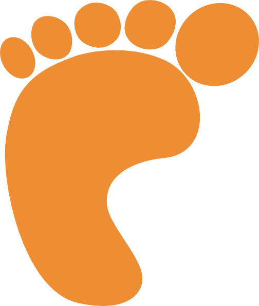 504x595 Footprint Clipart Orange Footprints Clip Art At Clker Com Vector