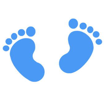340x340 Image Of Baby Footprint Clipart