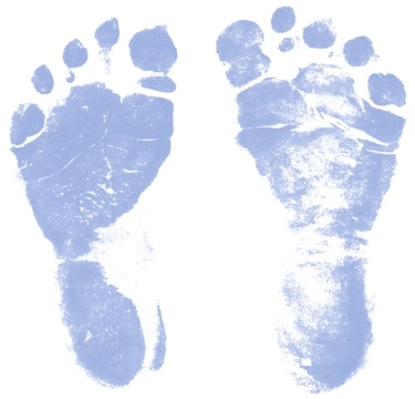 375x360 Baby Footprint Clip Art Clipart