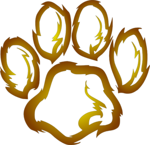 299x288 Lion Footprints Clipart