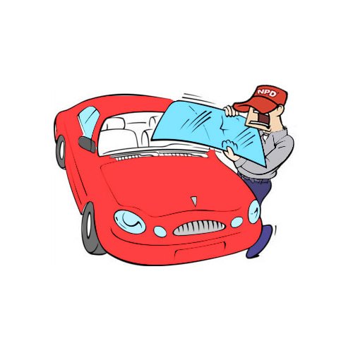 500x500 Windshield, 82 92 Ford Npd