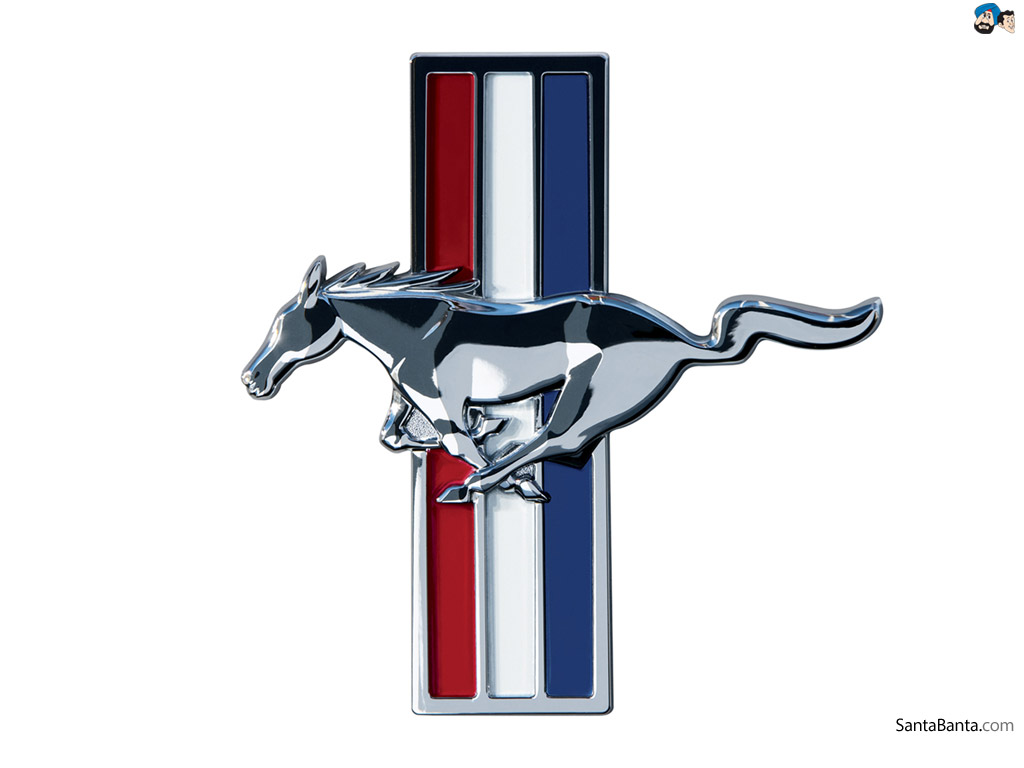 1024x768 Ford Mustang Logo Clip Art