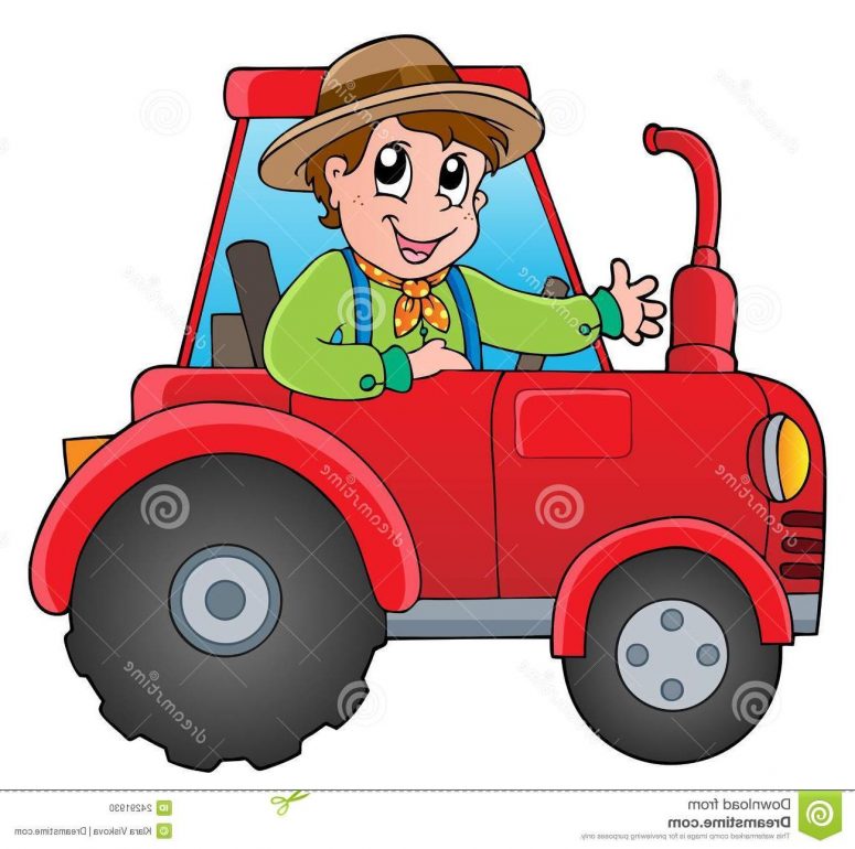775x770 Best Free Farmer On Tractor Clip Art Pictures Vector Images