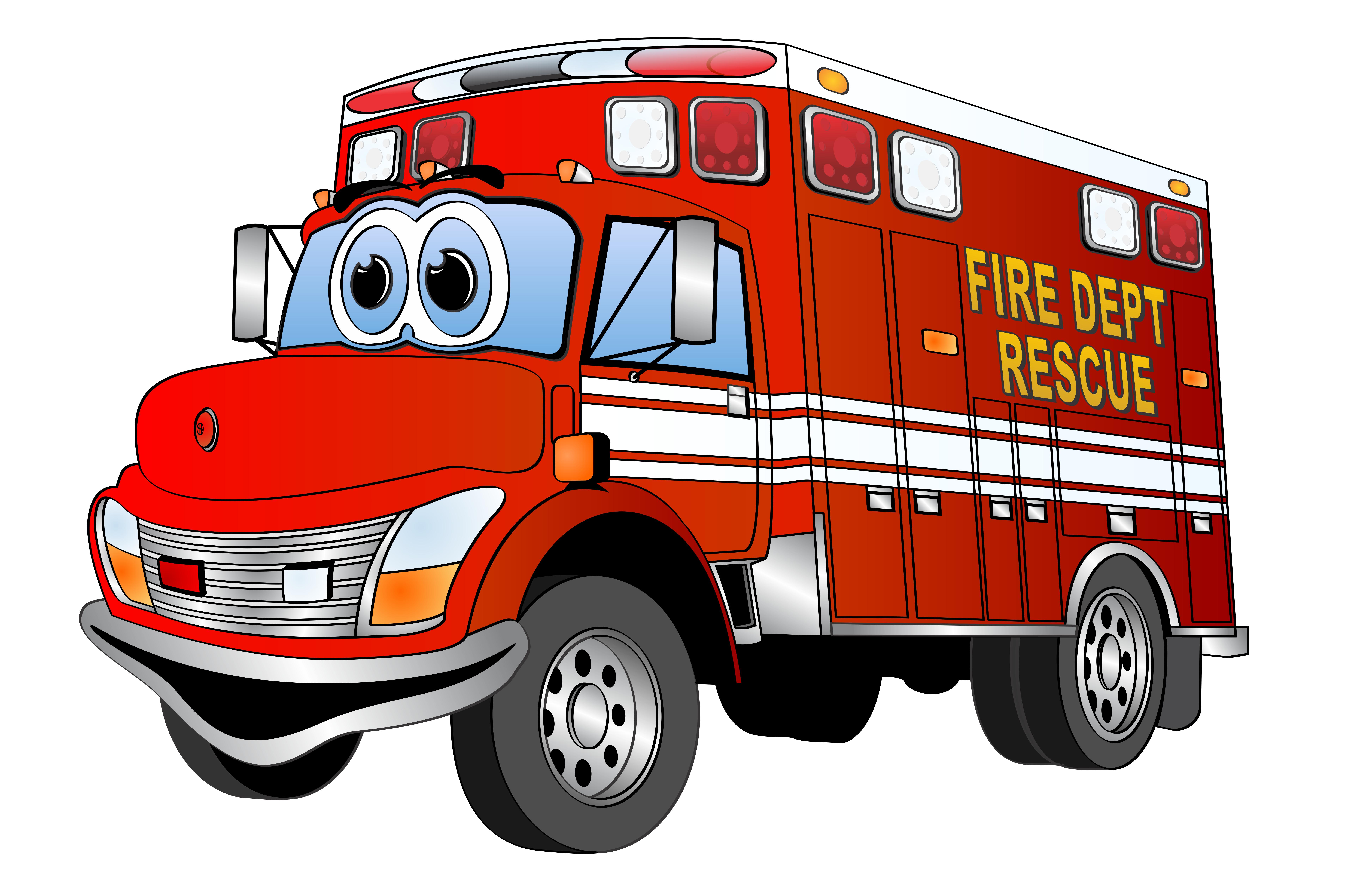 7628x5085 Fire Truck Clipart Clip Art