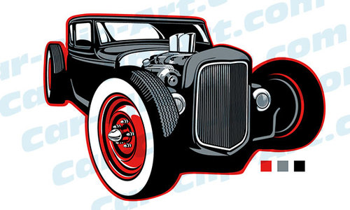 500x300 Surprising Idea Hot Rod Clipart Royalty Free Clip Art Vector