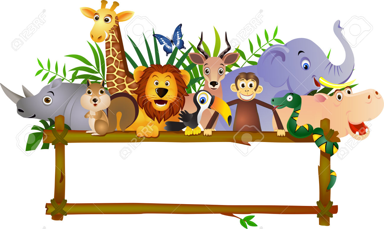 1300x774 Jungle Animal Clipart Borders