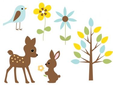 375x281 Baby Forest Animals Clip Art Free Woodland Animals Fall Baby