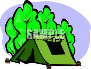 300x228 A Green Tent Pitched In The Forest