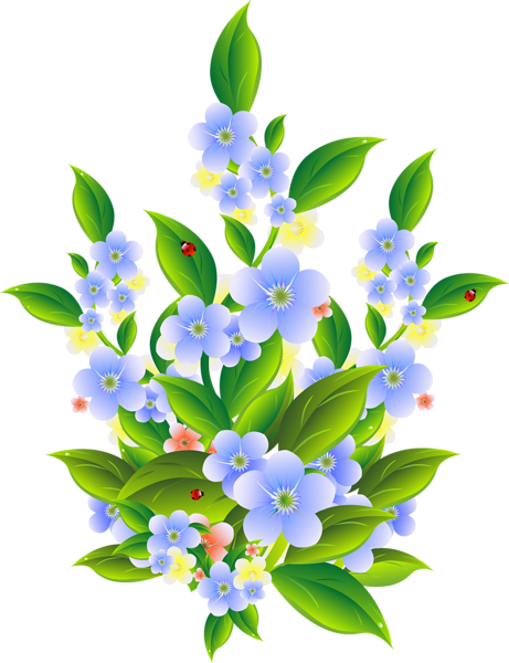 461x600 Floral Bush Decoration Transparent Clip Art Png Image Flowers