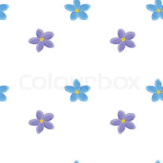 320x320 Lilies Of The Valley And Blue Flowers Isolated On White Stock