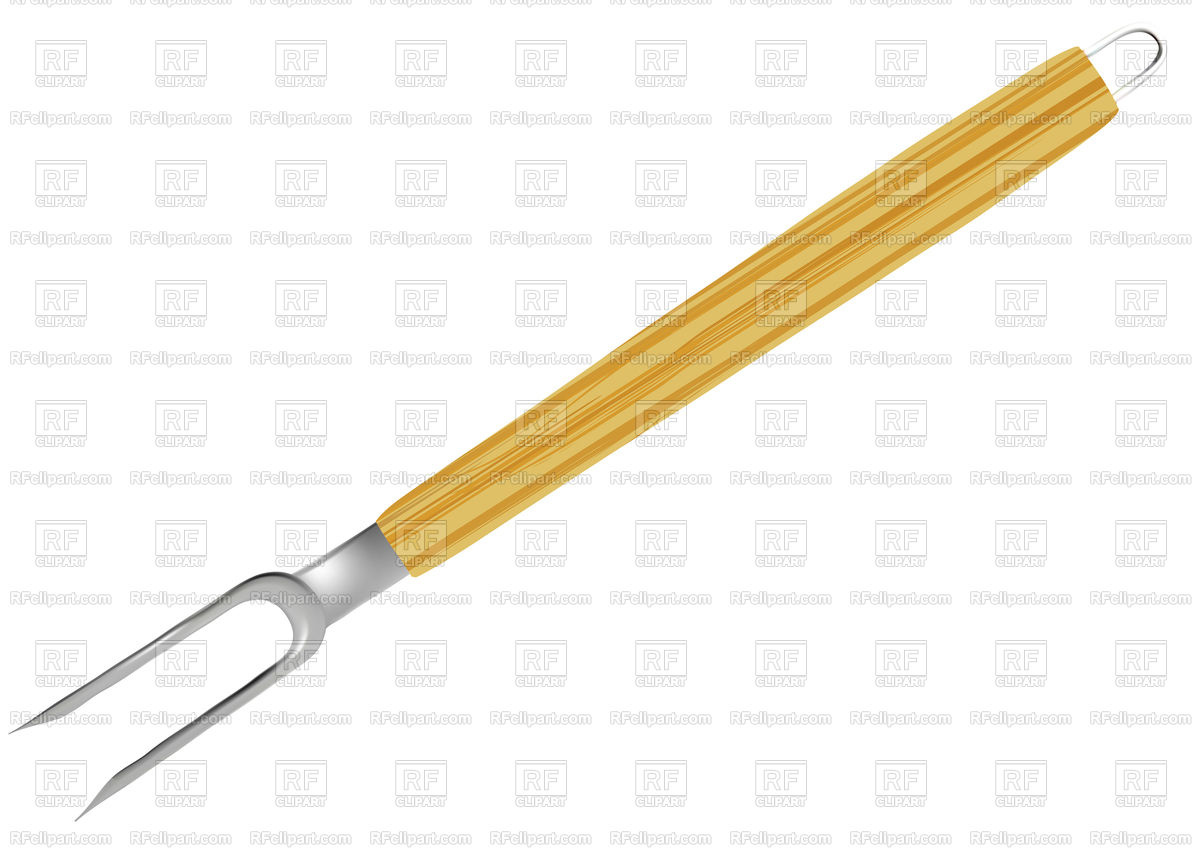 1200x849 Kitchen Fork Isolated On A White Background Royalty Free Vector