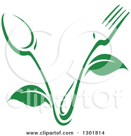 450x470 Spoon Clipart Green Fork