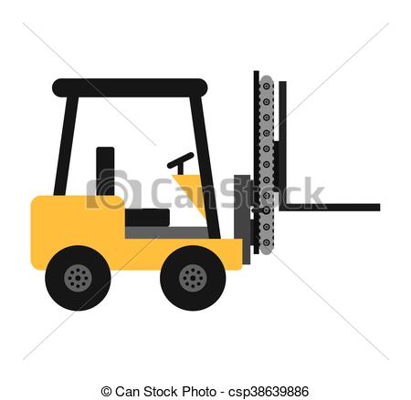 450x439 Forklift Machine Lifting Icon Vector Isolated Graphic Vector