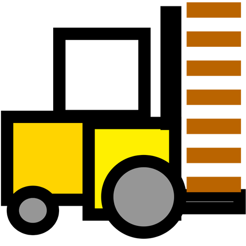 500x500 Forklift Vector Illustration Public Domain Vectors
