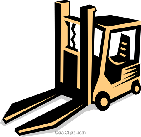 480x467 Forklift Royalty Free Vector Clip Art Illustration Indu0622