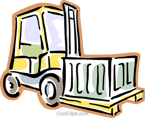 480x390 Forklift Royalty Free Vector Clip Art Illustration Vc016409