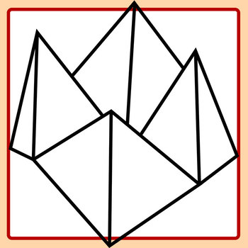 350x350 Cootie Catcher Template