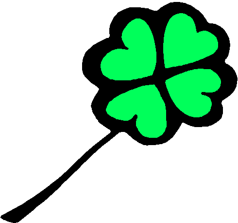 490x458 Free Four Leafed Clover Clipart