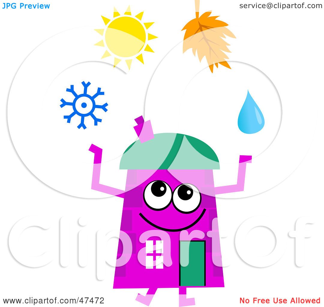 1080x1024 Royalty Free (Rf) Clipart Illustration Of A Purple Cartoon House