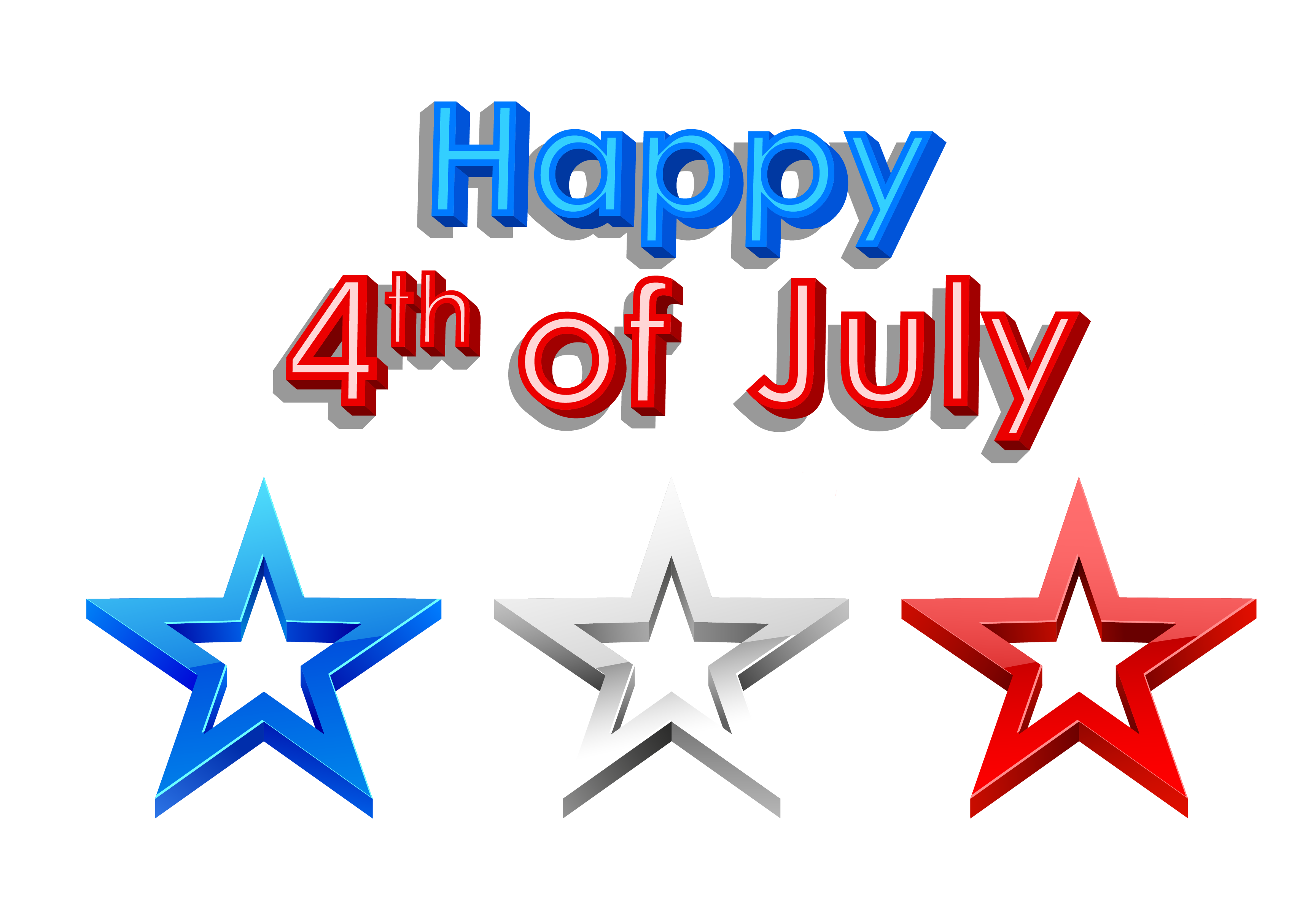 3459x2402 4th Of July Clip Art, 3d Animated Images For Free