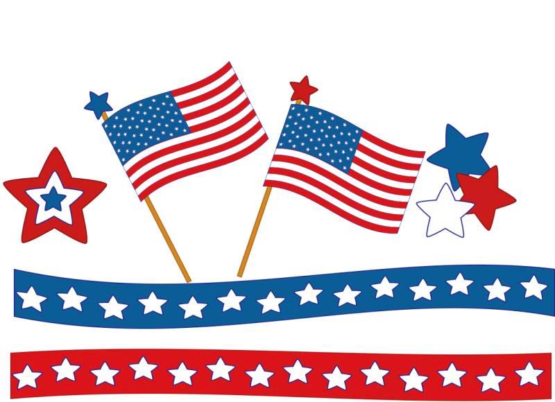 800x580 4th Of July Clipart Banners Borders Free Download