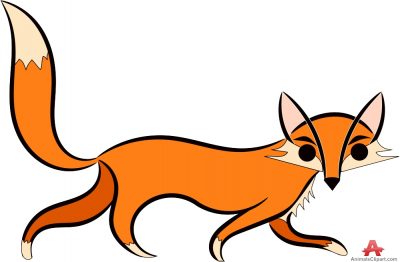 400x262 Fox Clipart Walking