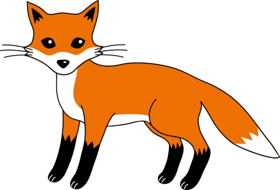 550x373 Free Clever Red Fox Clip Art Clipart Panda