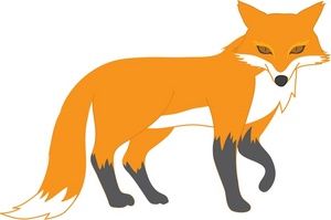 300x199 Fox Clip Art Clipart Panda