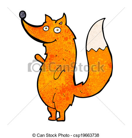 449x470 Cartoon Waving Fox Vectors