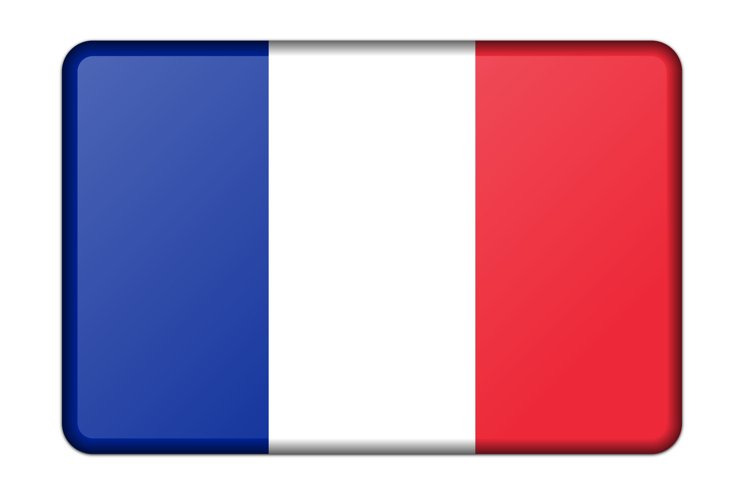 2400x1600 France Flag (Bevelled) Icons Png