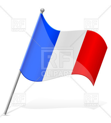 362x400 Icon Of Wavy Flag Of France Isolated On White Background Royalty