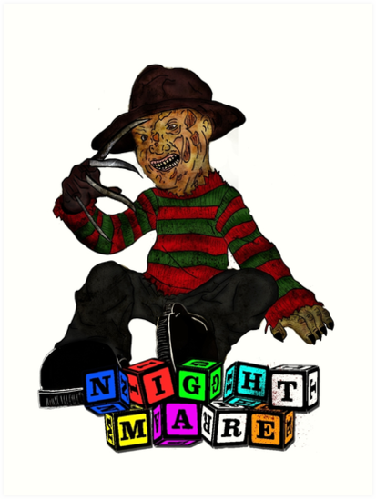 413x549 Baby Freddy Krueger Art Prints By American Artist Redbubble