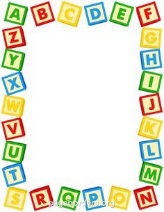 236x305 Printable Abc Border. Use The Border In Microsoft Word Or Other