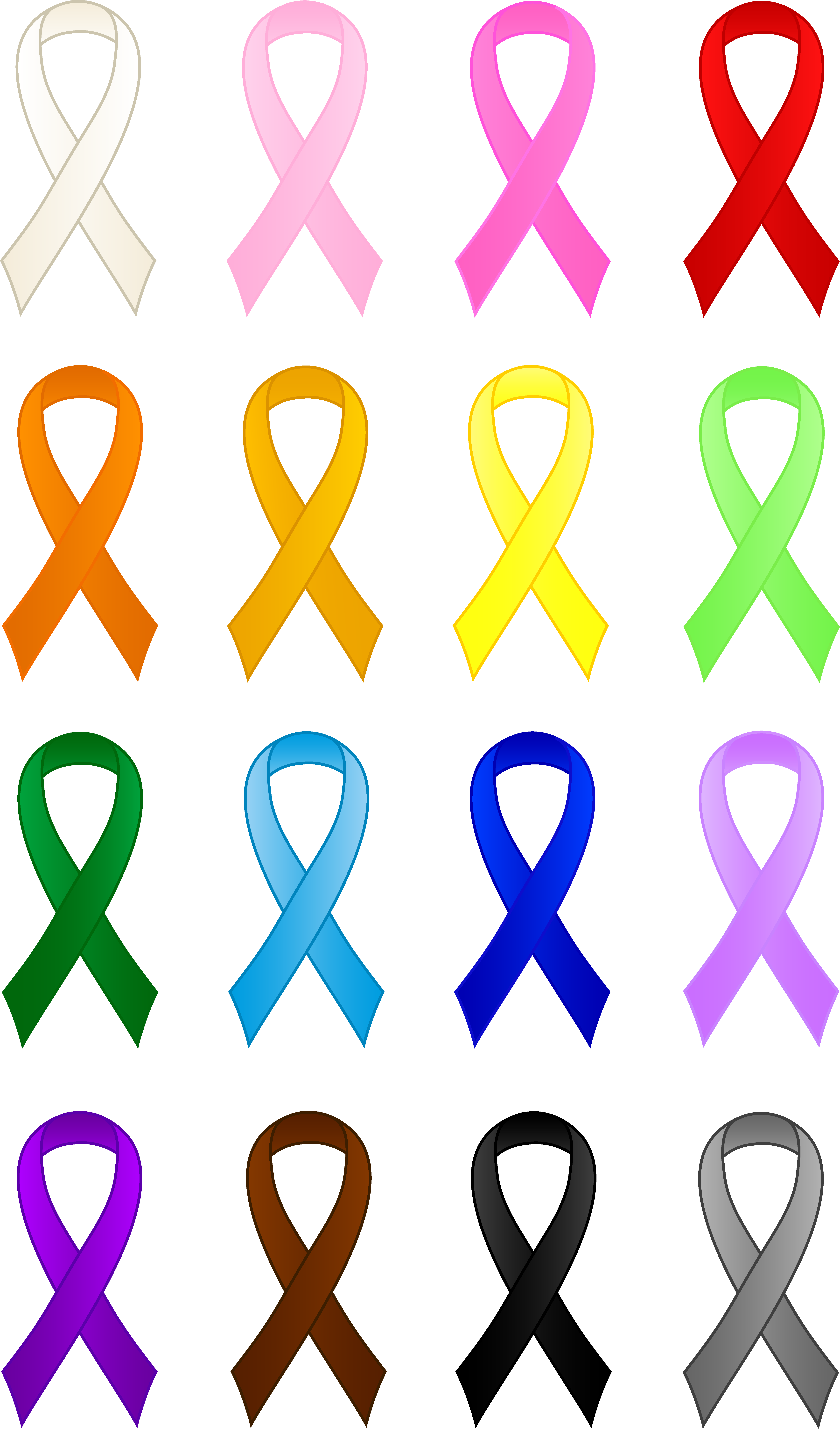 5160x8769 Strikingly Cancer Awareness Ribbon Clip Art Ribbons Abstract