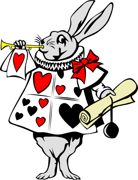 462x599 Rabbit From Alice In Wonderland Clip Art Free Vector 4vector