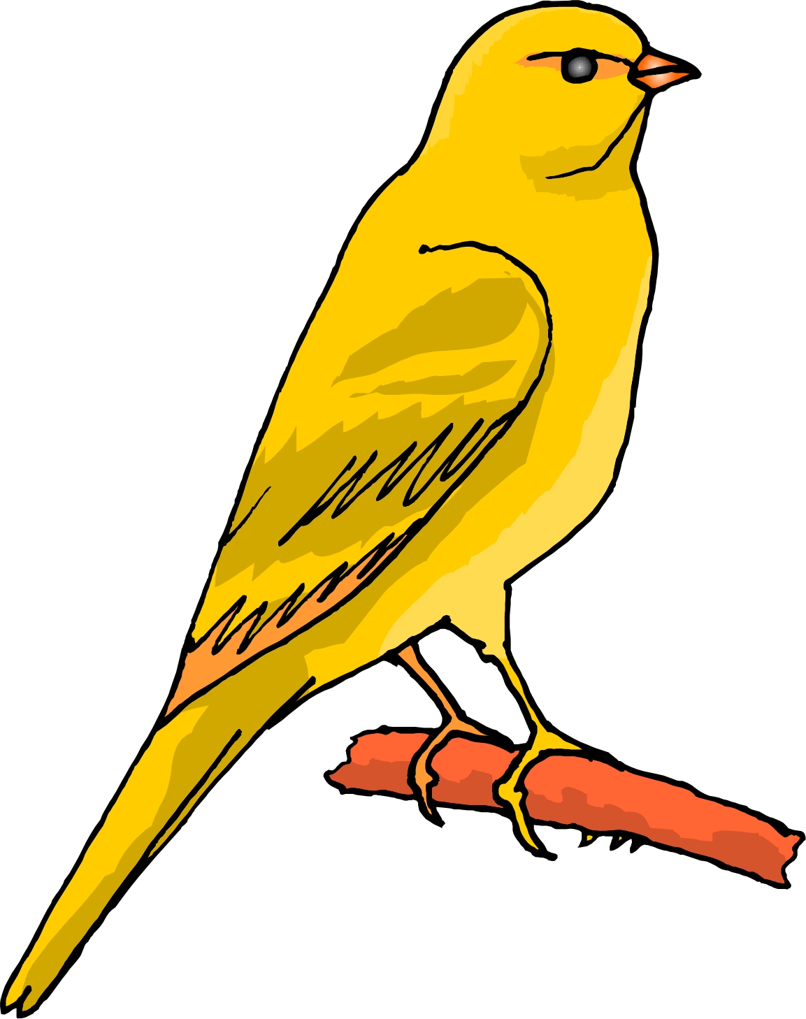 1153x1458 Angry Canary Bird Clipart