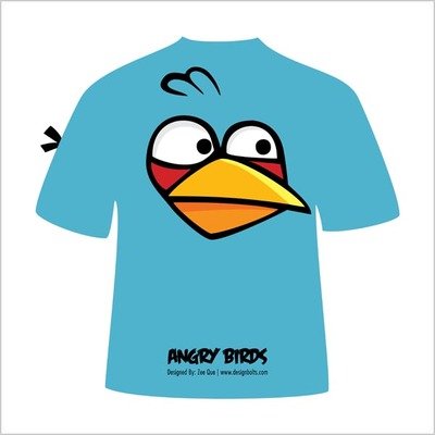 400x400 Free Blue Angry Bird T Shirt Clipart And Vector Graphics