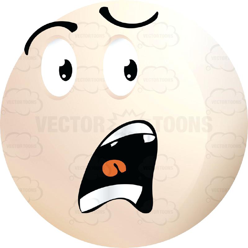 800x800 Frown Clip Art Startled Light Colored Smiley Face Emoticon