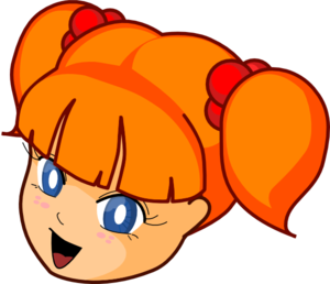 300x258 Redhead Anime Girl Clip Art