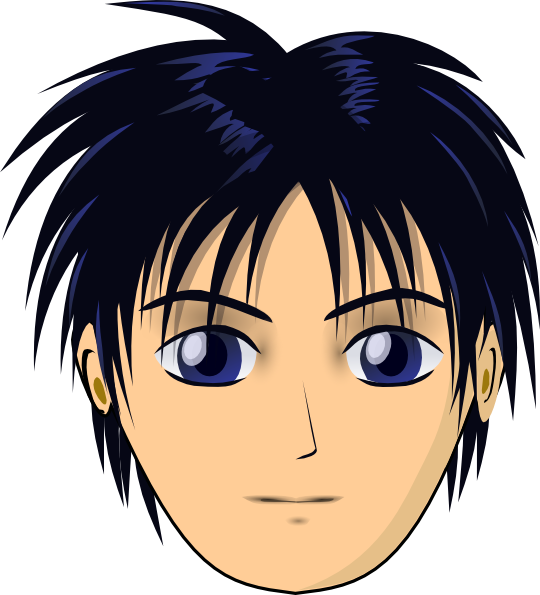 540x595 Anime Boy Clipart