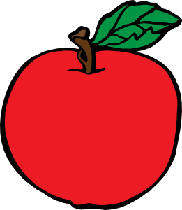 261x300 Apple Clip Art Free Vector 4vector