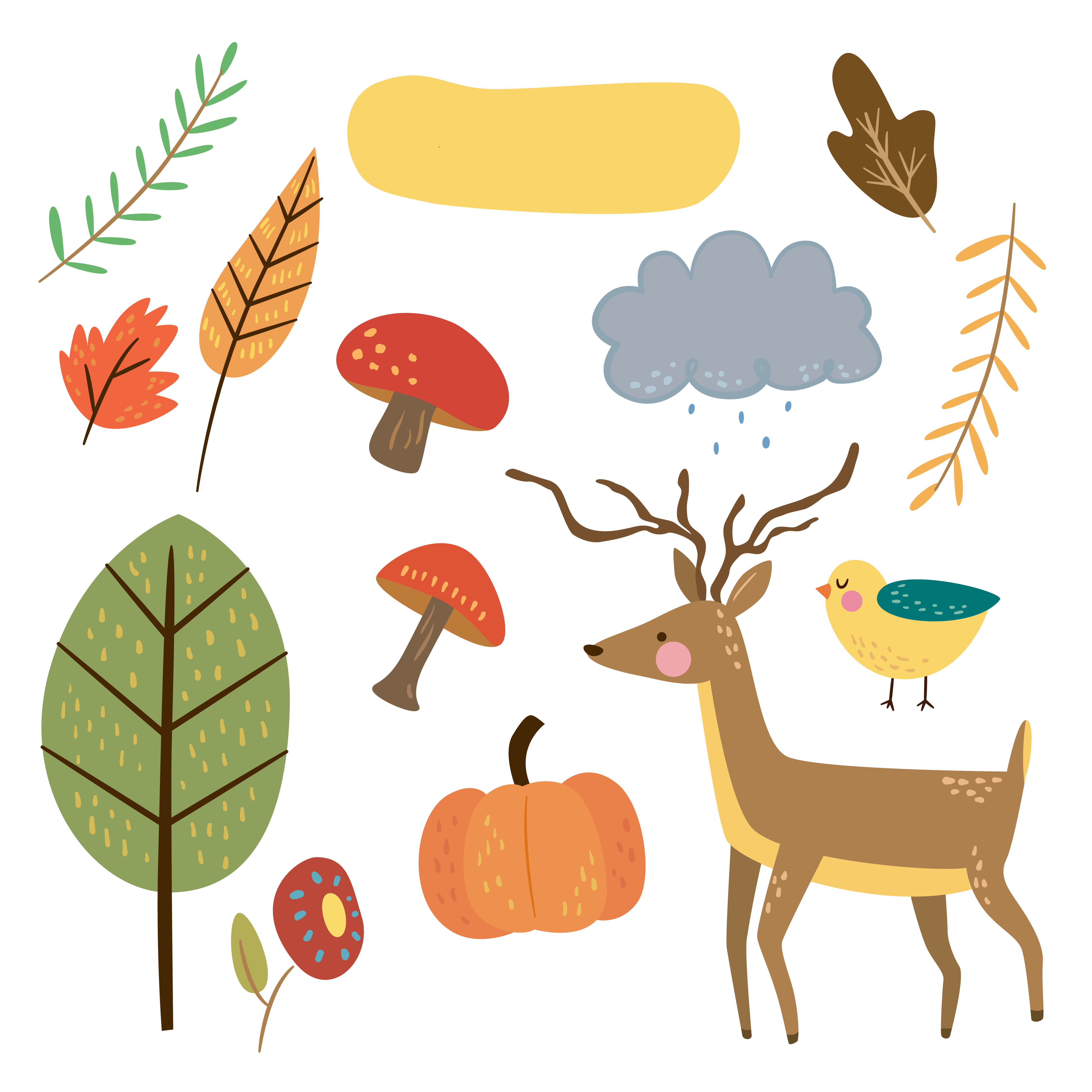 4500x4500 Free Cute Animal Autumn Clipart Fptfy 2.png Pixels