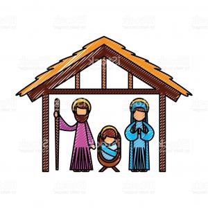 300x300 Royalty Free Stock Photos Funny Christmas Nativity Scene Holy