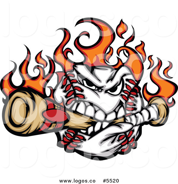 600x620 Angry Baseball Clipart