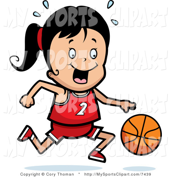 600x620 Girl Dunking Basketball Clip Art Images
