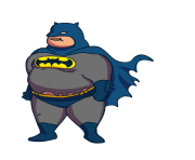 180x148 Fat Batman Clip Art Png