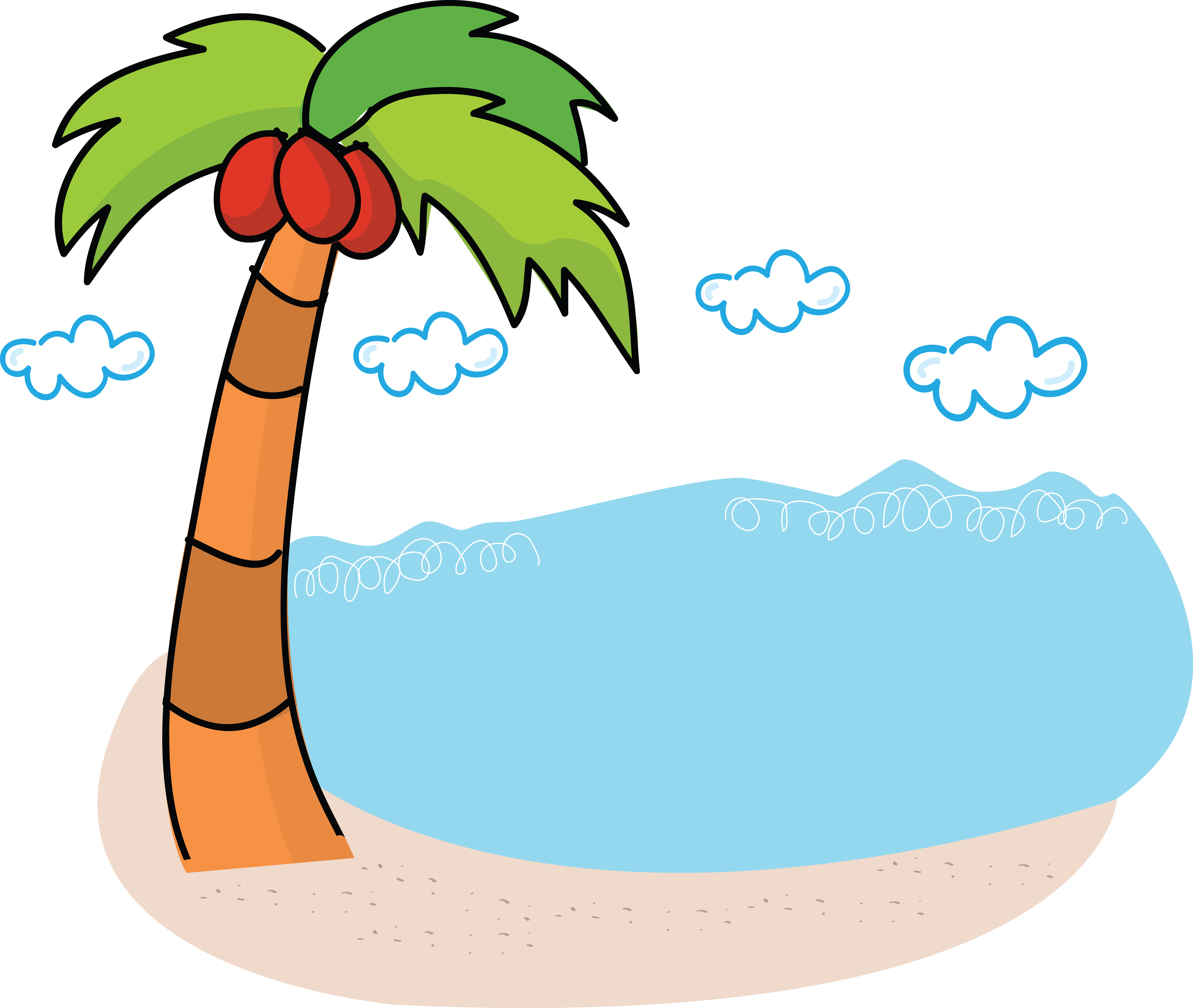 4000x3381 Beach Free Clip Art