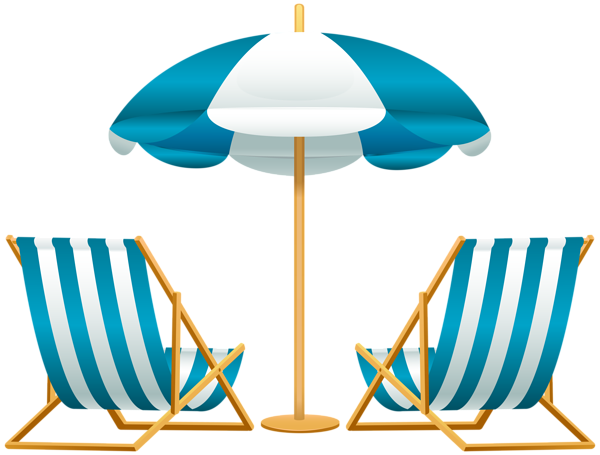600x455 Beach Umbrella With Chairs Free Png Clip Art Image Swimming Pool